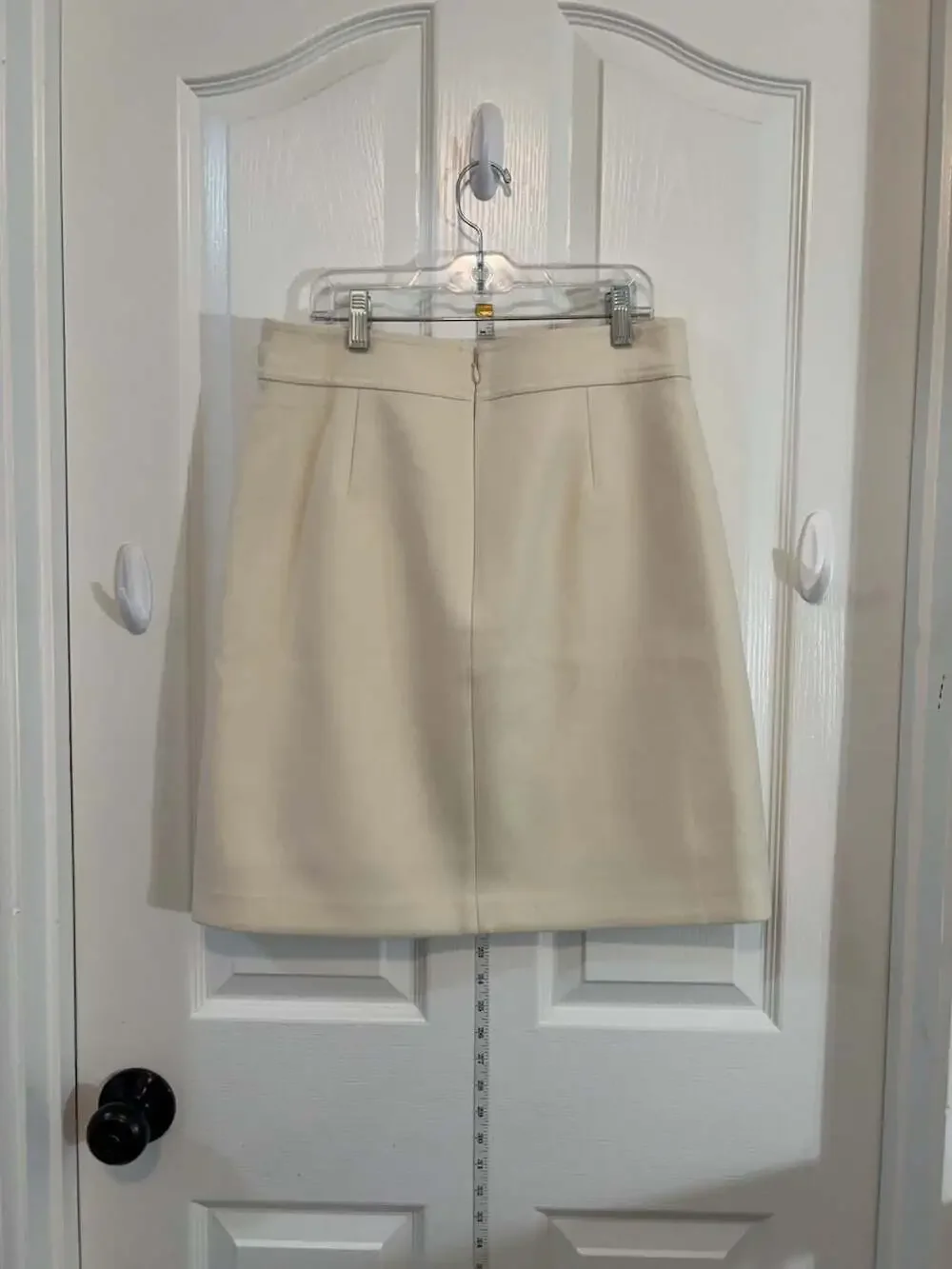 J.Crew Ivory Ponte Knit Pencil Skirt Women’s Size 8 Office Career Classic